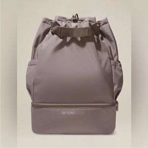 NWT Beyond Yoga Taupe Backpack